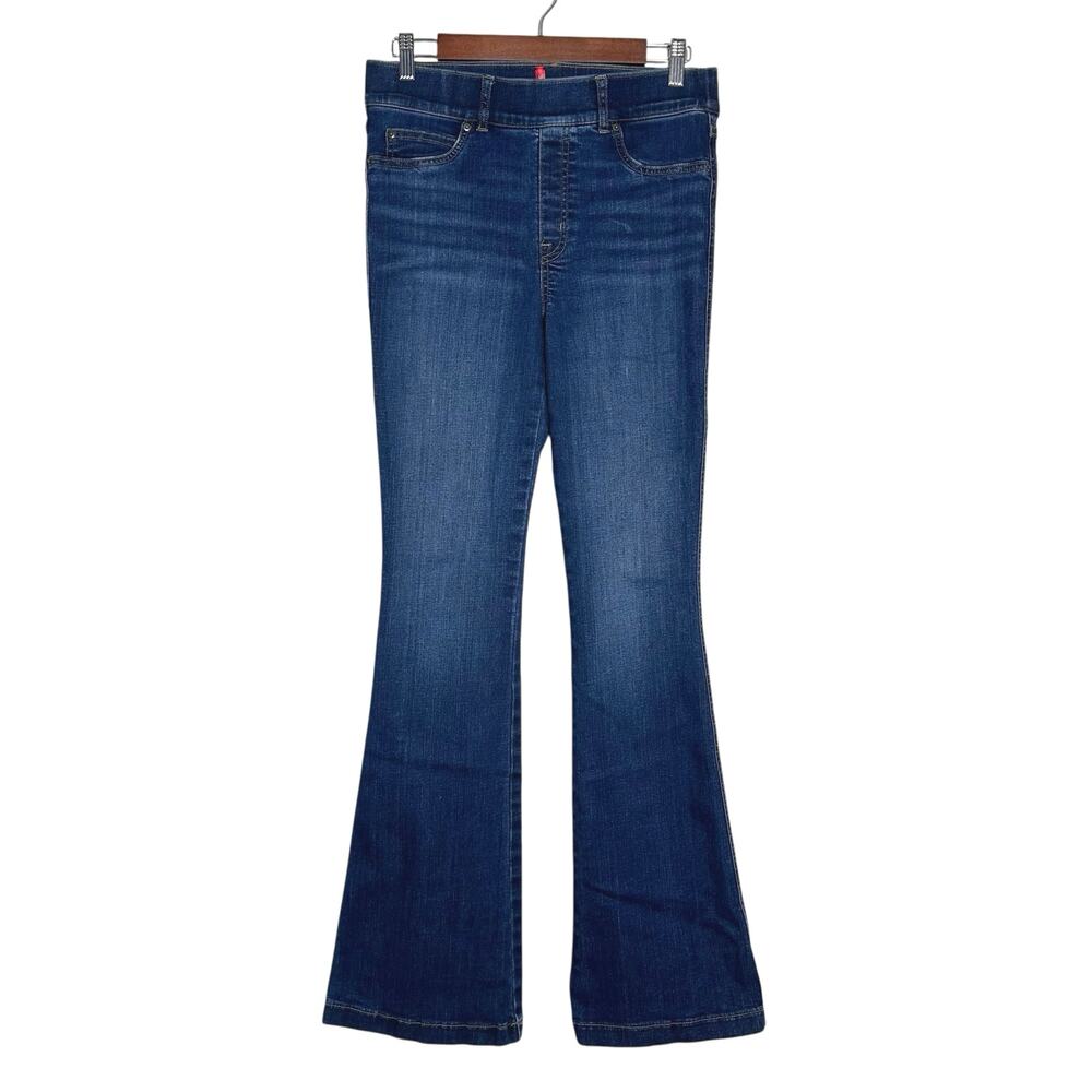 Spanx | Women | EveryWear Midnight Shade Stretch Pull On Flare Jeans | Medium - Picture 2 of 12